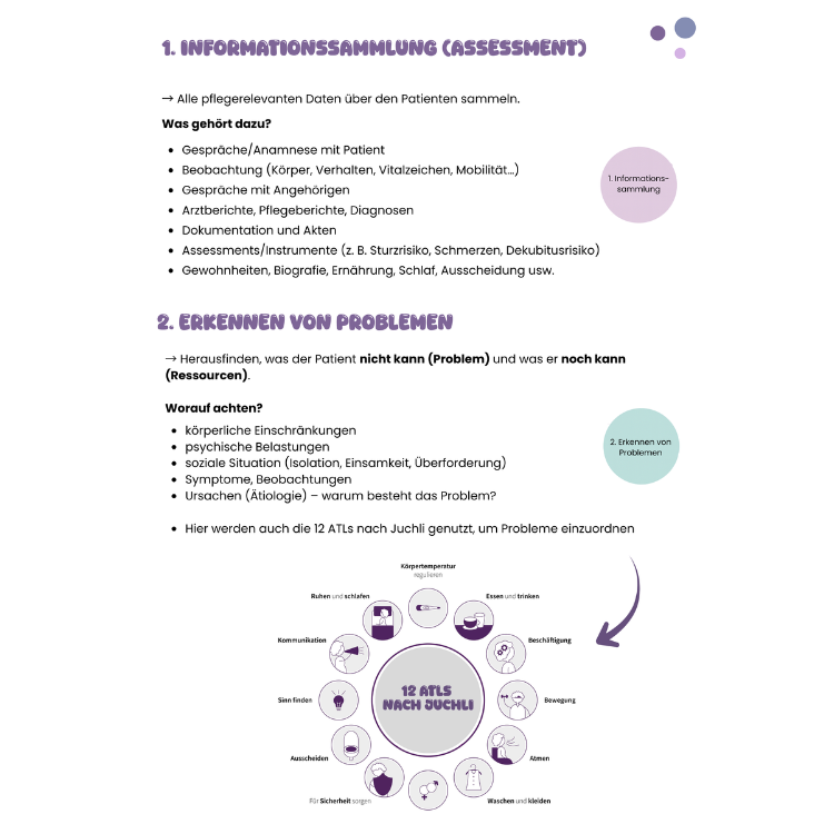 Pflegeplanung nach ATL