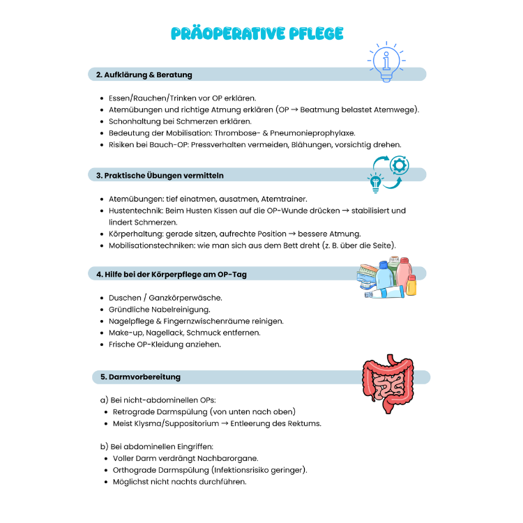 Prä- und Postoperative Pflege